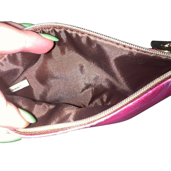 NWOT Pink Marbled Ipsy Cosmetic Bag - Picture 5 of 5